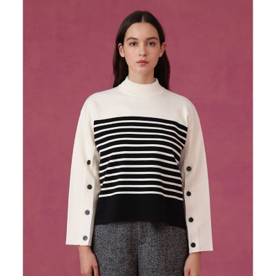 メリノウールボタンスリーブ プルオーバー | ANAYI/アナイ