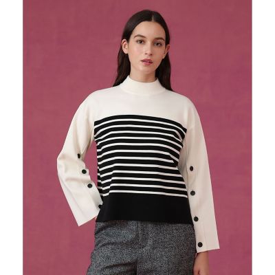 メリノウールボタンスリーブ プルオーバー | ANAYI/アナイ