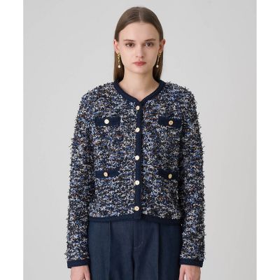 メランジュツイード カーディガン | ANAYI/アナイ | 三越伊勢丹