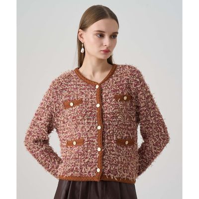 現行品　ANAYI メランジュツイード カーディガン メランジュツイード カーディガン | ANAYI/アナイ | 三越伊勢丹