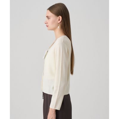 ステップビジューVネックカーディガン | ANAYI/アナイ | 三越伊勢丹