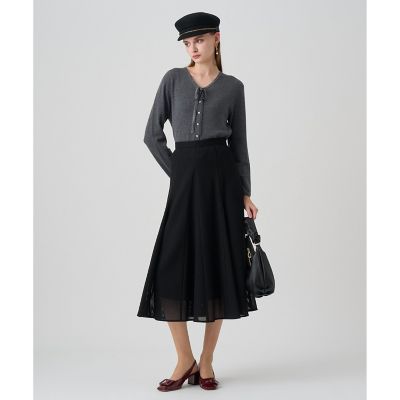 ステップビジューVネックカーディガン | ANAYI/アナイ | 三越伊勢丹