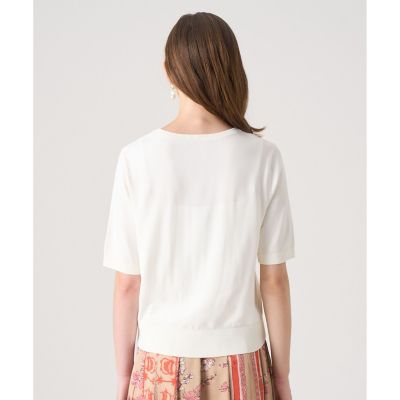 (新品)アナイ　プルオーバー半袖 半袖 ニット |ANAYI OFFICIAL ONLINE STORE | アナイ 公式サイト