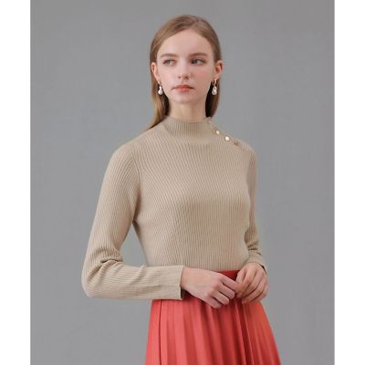 メリノワイドリブハイネック プルオーバー | ANAYI/アナイ | 三越