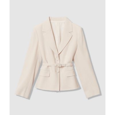 ＜ANAYI＞【Ｅｔｅｒｎａｌ　Ｌｉｎｅ　２０２６】トリアセジョーゼットベルト付き　ジャケット