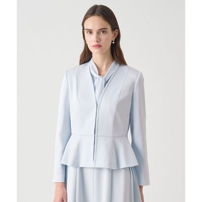 ANAYI ノーカラージャケット サイズ38 ブルー系未使用 ブルー系 ANAYIのノーカラージャケット | レディース | 三越伊勢丹