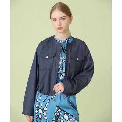 ＜ANAYI＞デニムライクバルーンブルゾン