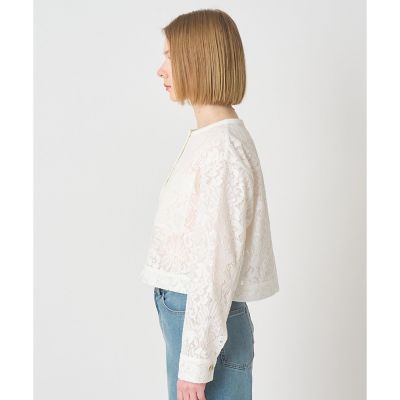 セットアップ対応商品】メッシュレースノーカラーブルゾン | ANAYI