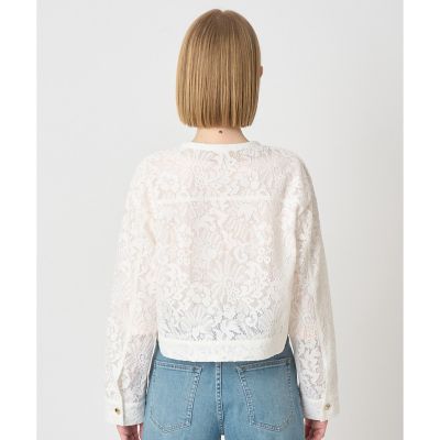 セットアップ対応商品】メッシュレースノーカラーブルゾン | ANAYI