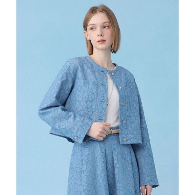 セットアップ対応商品】メッシュレースノーカラーブルゾン | ANAYI