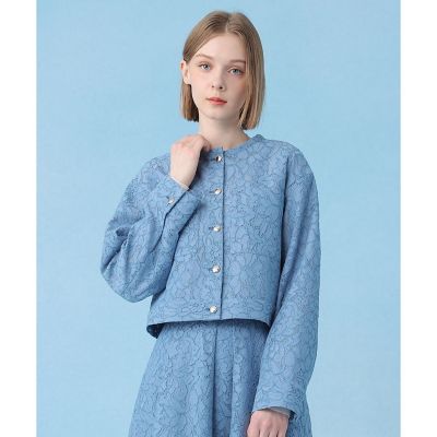 セットアップ対応商品】メッシュレースノーカラーブルゾン | ANAYI