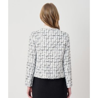 セットアップ対応商品】モノトーンツイードクルー ジャケット | ANAYI