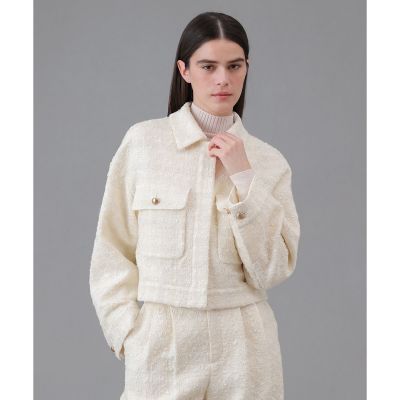 ＜ANAYI＞【セットアップ対応商品】ヴィシーチェックツイードブルゾン