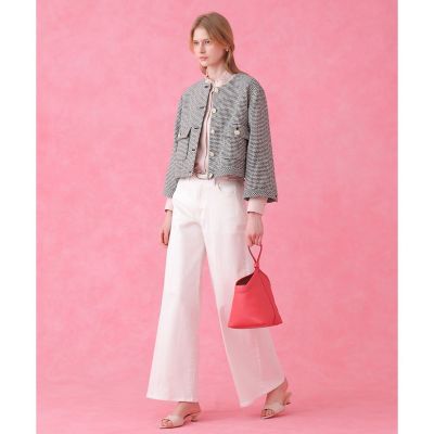 ANAYI 2026SS♡現行品ドビーツイードノーカラーブルゾン34完売 ANAYI 2026SS♡現行品ドビーツイードノーカラーブルゾン34 ANAYI