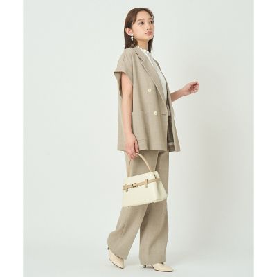 カラミリネンライクフレンチスリーブ ジャケット〈セットアップ対応