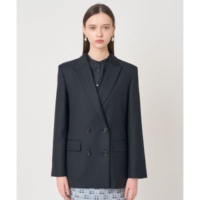 セットアップ対応商品】ウールツイルダブルジャケット | ANAYI/アナイ