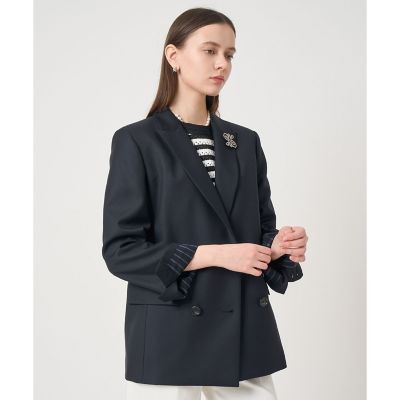 セットアップ対応商品】ウールツイルダブルジャケット | ANAYI/アナイ