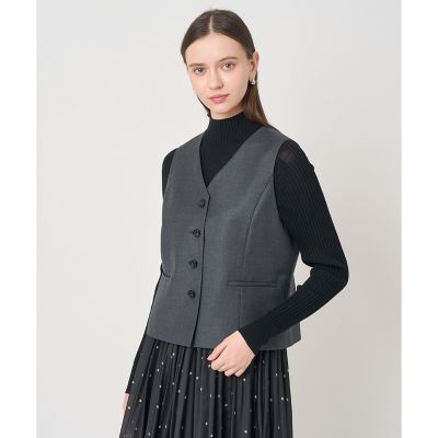 セットアップ対応商品】ウールツイルシングルジレ | ANAYI/アナイ