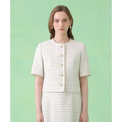 カラミツイードチェック ジャケット〈セットアップ対応商品〉 | ANAYI