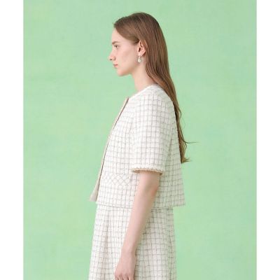 カラミツイードチェック ジャケット〈セットアップ対応商品〉 | ANAYI