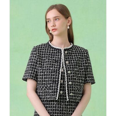 カラミツイードチェック ジャケット〈セットアップ対応商品〉 | ANAYI