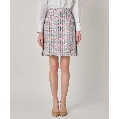 カラーミックスツイードAラインスカート | ANAYI/アナイ | 三越伊勢丹