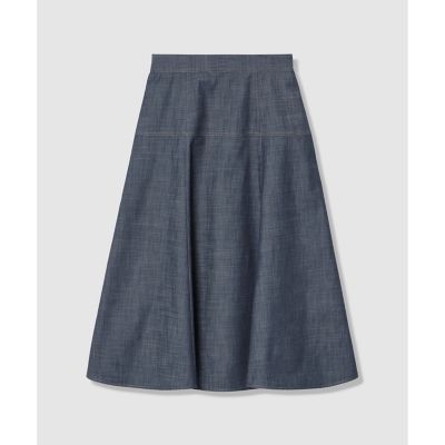 ＜ANAYI＞スラブシャンブレーマーメイドスカート