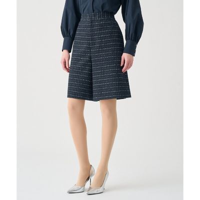 ＜ANAYI＞【Ｅｔｅｒｎａｌ　Ｌｉｎｅ　２０２６】プレイドツイードハーフパンツ