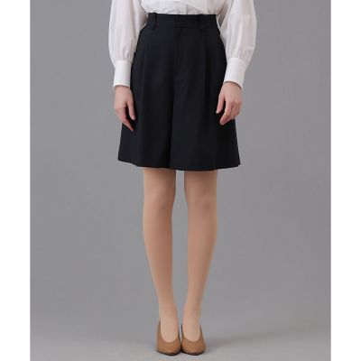 ＜ANAYI＞【Ｅｔｅｒｎａｌ　Ｌｉｎｅ　２０２６】ウールジョーゼットキュロットパンツ