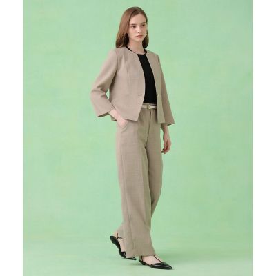 カラミリネンライクワイドパンツ〈セットアップ対応商品〉 | ANAYI