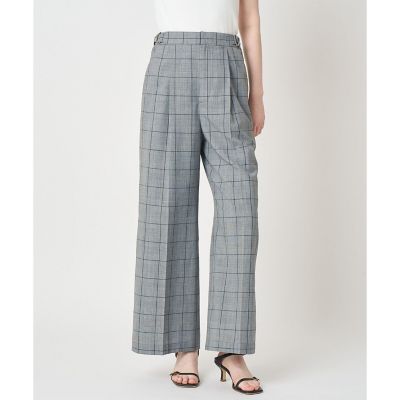 ＜ANAYI＞グレンチェックＤカン付きパンツ〈セットアップ対応商品〉