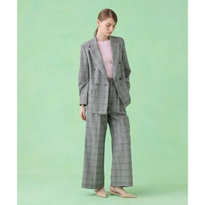 グレンチェックDカン付きパンツ〈セットアップ対応商品〉 | ANAYI