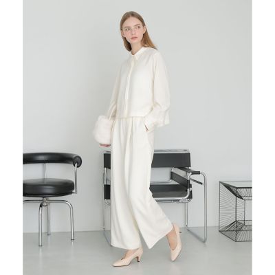 セットアップ対応商品】ダブルクロスフリンジビジュー ブラウス