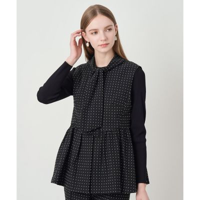 Eternal Line 2026】ドットジャカードペプラムジレ