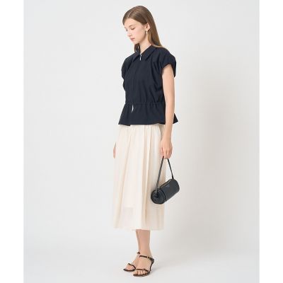 2WAYストレッチ衿付き ブラウス〈セットアップ対応商品〉 | ANAYI