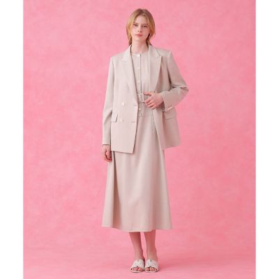 セットアップ対応商品】オックスストレッチベルテッド ワンピース