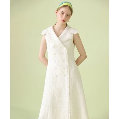 ルミナスプリント シャーリングワンピース | maison TOMORROWLAND