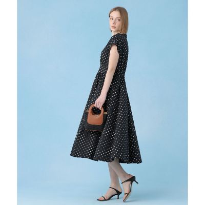 モノトーンドットジャカードフレア ワンピース | ANAYI/アナイ | 三越