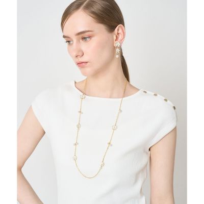 ＜ANAYI＞フラワーパールネックレス