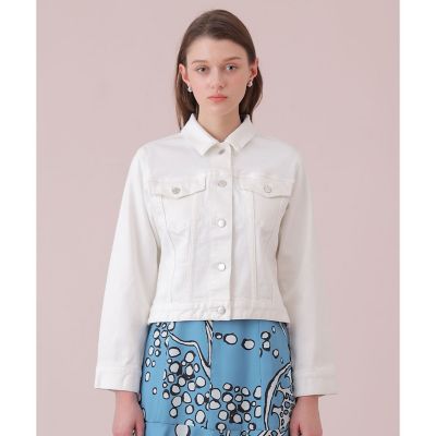 ストレッチデニムペプラム ジャケット | ANAYI/アナイ | 三越伊勢丹