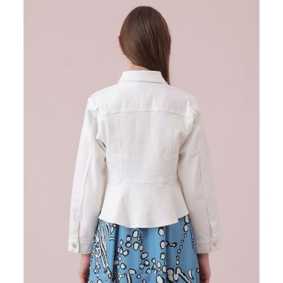 ストレッチデニムペプラム ジャケット | ANAYI/アナイ | 三越伊勢丹