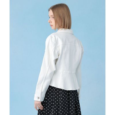 ストレッチデニムペプラム ジャケット | ANAYI/アナイ | 三越伊勢丹