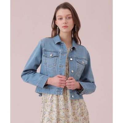 ＜ANAYI＞ストレッチデニムペプラム　ジャケット