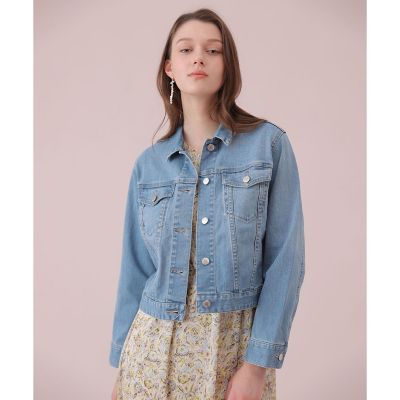 ストレッチデニムペプラム ジャケット | ANAYI/アナイ | 三越伊勢丹