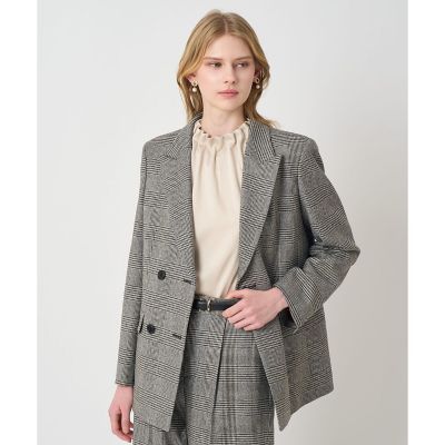 セットアップ対応商品】グレンチェックピークドジャケット | ANAYI