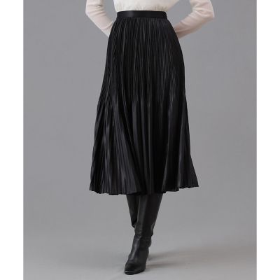 ＜ANAYI＞セミシャイニーラメプリーツ　スカート