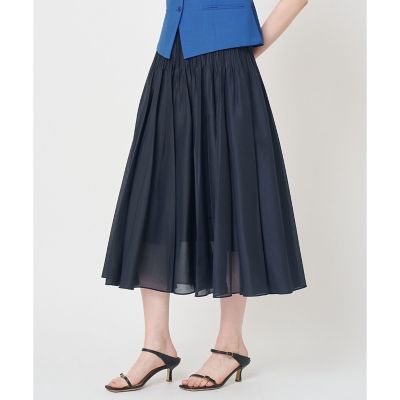 未使用品 ANAYI スパンオーガンジープリーツ スカート 38 ブラック スパンオーガンジープリーツスカート | ANAYI/アナイ | 三越伊勢丹