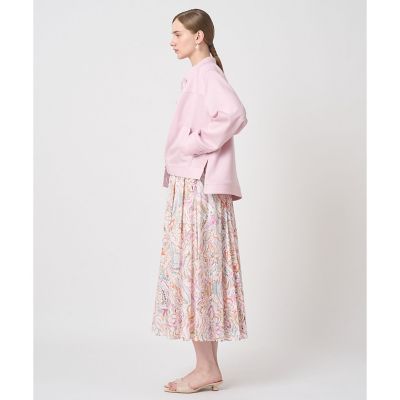 【タグ付】　ANAYI アナイ　ペイズリープリントフレアスカート セットアップ対応商品】ペイントペイズリープリントフレア スカート
