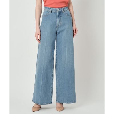 ＜ANAYI＞ストレッチデニムワイドパンツ