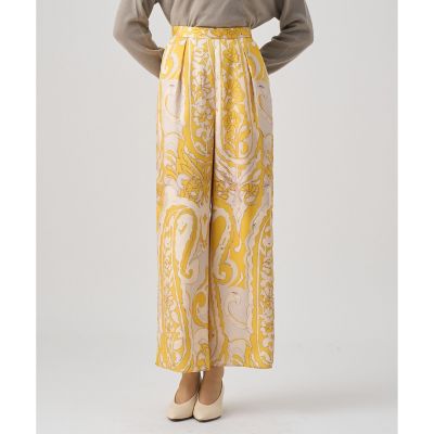 ANAYI/アナイ ペイズリープリントタックパンツ 21イエロー パンツ・ズボン【三越伊勢丹/公式】